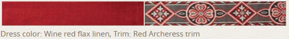 Flax Linen Medieval Dress - The Archeress - Image 10