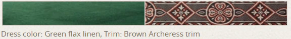 Flax Linen Medieval Dress - The Archeress - Image 9